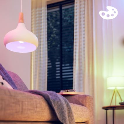 LED RGB dimmbares Leuchtmittel Philips SMART A60 E27/8,5W/230V 2200-6500K + Fernbedienung