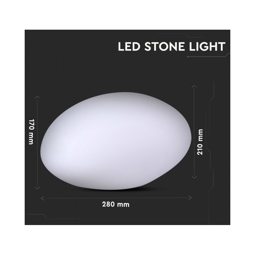 LED RGB Dimmbare Outdoor-Leuchte LED/1W/5V 28cm IP67 1000 mAh + Fernbedienung