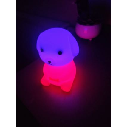 LED RGBW Dimmbares aufladbares Nachtlicht für Kinder LED/2,5W/5V 3000K 1200 mAh Hund