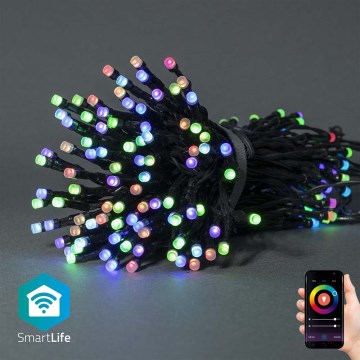 LED RGB Guirlande lumineuse de Noël extérieure 84xLED/8 fonctions 13m IP65 Wi-Fi Tuya