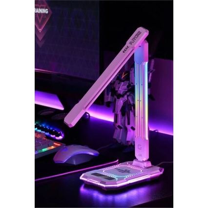 LED RGB Lampada da tavolo touch ricaricabile e dimmerabile con ricarica wireless LED/7,5W/5V 2700-5300K bianco