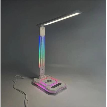 LED RGB Lampada da tavolo touch ricaricabile e dimmerabile con ricarica wireless LED/7,5W/5V 2700-5300K bianco