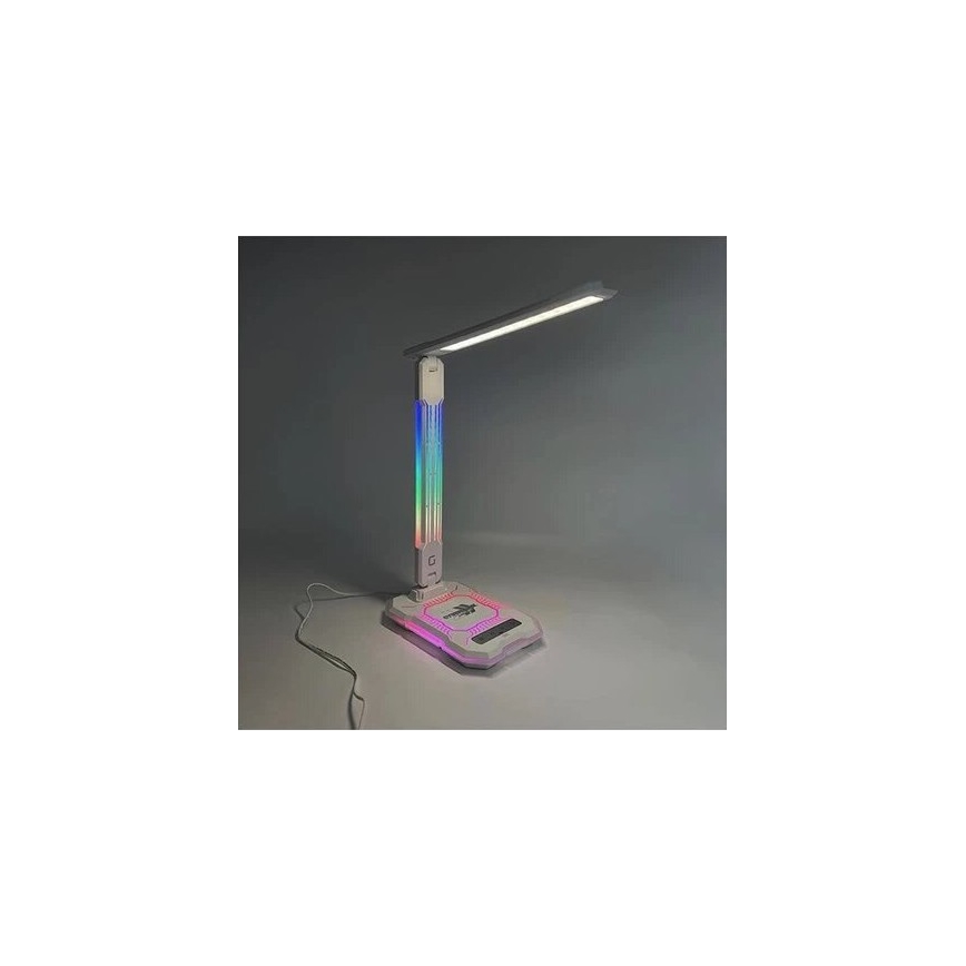 LED RGB Lampada da tavolo touch ricaricabile e dimmerabile con ricarica wireless LED/7,5W/5V 2700-5300K bianco