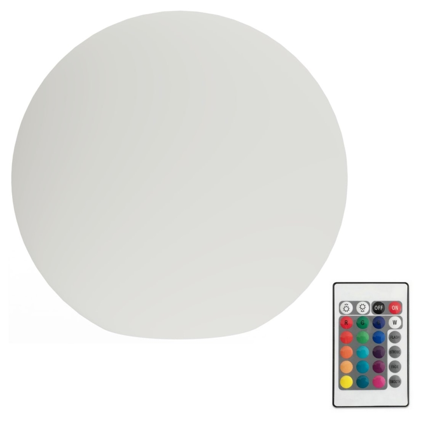 LED RGB Lampe extérieure à intensité variable GLOBO 1xE27/8,5W/230V d. 40 cm IP44 + Télécommande