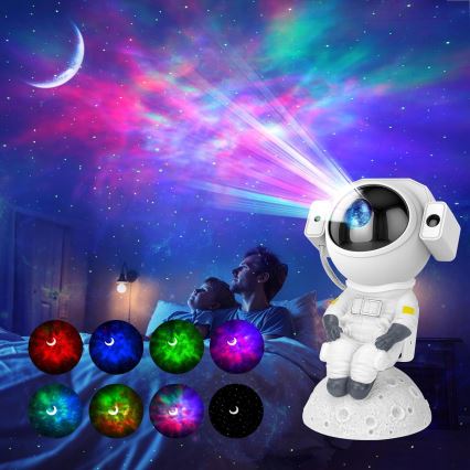 LED-RGB-Projektor 3-in-1 LED/5W/5V 3000/4000/6000K Astronaut mit Fernbedienung