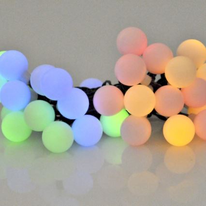 LED RGB Solar-Lichterkette PARTY 30xLED/1,2V 400 mAh 3,9 m IP44