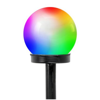 LED-RGB-Solarleuchte mit Sensor SPHERE, LED/1,2V, IP44, 40 mAh, Ø 10 cm