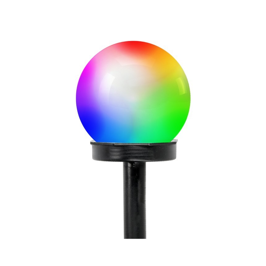 LED-RGB-Solarleuchte mit Sensor SPHERE, LED/1,2V, IP44, 40 mAh, Ø 10 cm