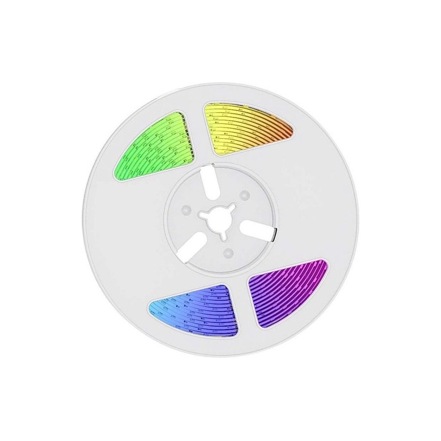 LED RGB Striscia solare dimmerabile LED/1,2W/3,7V IP67 5m + telecomando