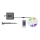 LED RGB Striscia solare dimmerabile LED/1,2W/3,7V IP67 5m + telecomando