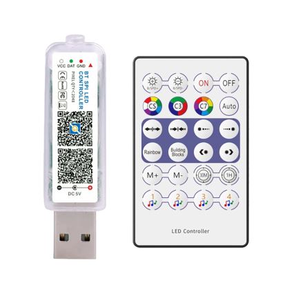 LED-RGB-Weihnachtslichterkette LED/10W/5V 10 m USB + Fernbedienung