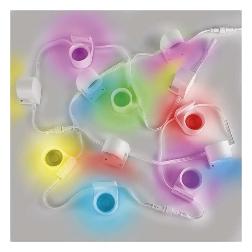 LED RGBIC+CCT Catena decorativa con spotlighting GoSmart 12xLED/7W/230V 255 cm Wi-Fi Tuya