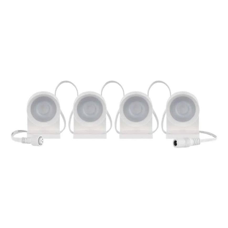 LED RGBIC+CCT Dekorationslichterkette mit Punktbeleuchtung GoSmart - Erweiterung 4xLED/7W/230V 85 cm Wi-Fi Tuya