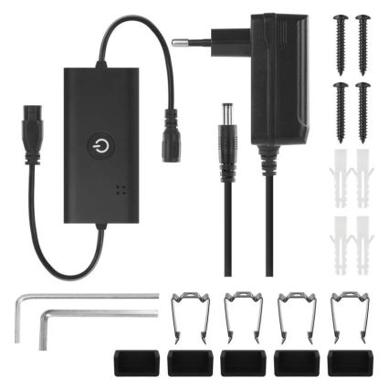 LED RGBIC Lampada da terra con dimmer GoSmart LED/20W/230V 2700K Wi-Fi Tuya