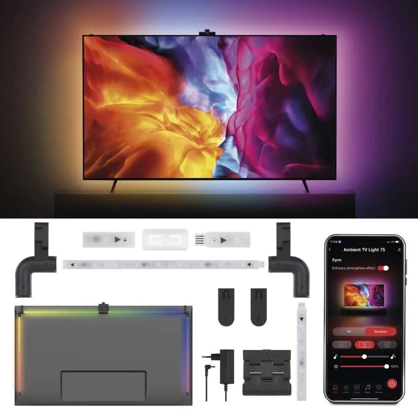 LED RGBIC Striscia per TV GoSmart LED/24W/230V 75“