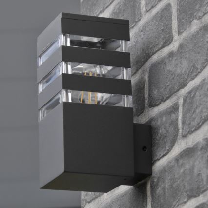 Applique da esterno dimmerabile LED RGBW TEKSAS 1xE27/12W/230V 2700-6500K Wi-Fi IP44 antracite