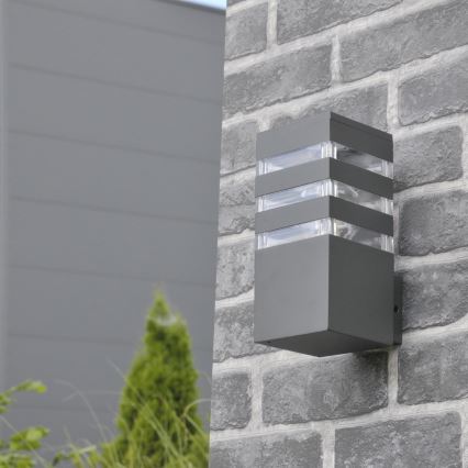 Applique da esterno dimmerabile LED RGBW TEKSAS 1xE27/12W/230V 2700-6500K Wi-Fi IP44 antracite