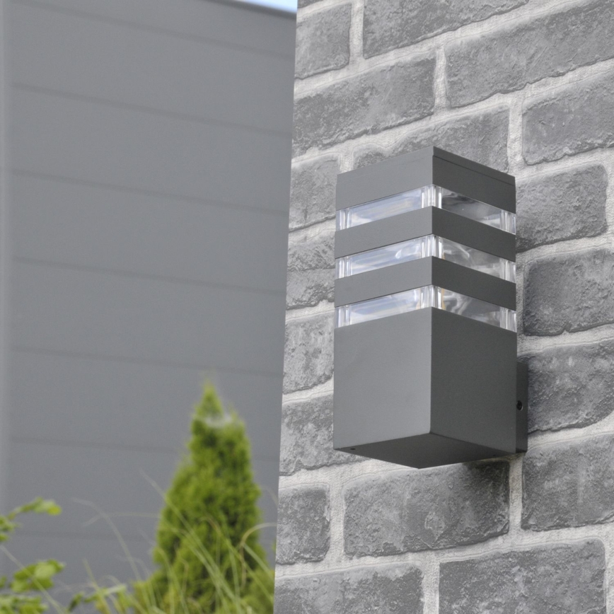 Applique da esterno dimmerabile LED RGBW TEKSAS 1xE27/12W/230V 2700-6500K Wi-Fi IP44 antracite
