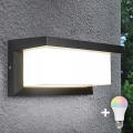 LED RGBW Applique murale extérieure dimmable NEELY 1xE27/12W/230V 2700-6500K IP54 anthracite