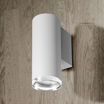 LED RGBW dimmbare Badezimmer-Wandleuchte TURYN 1xGU10/4,8W/230V 3000K IP44 weiß + Fernbedienung