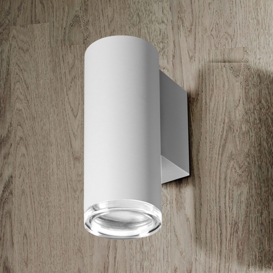 LED RGBW dimmbare Badezimmer-Wandleuchte TURYN 1xGU10/4,8W/230V 3000K IP44 weiß + Fernbedienung