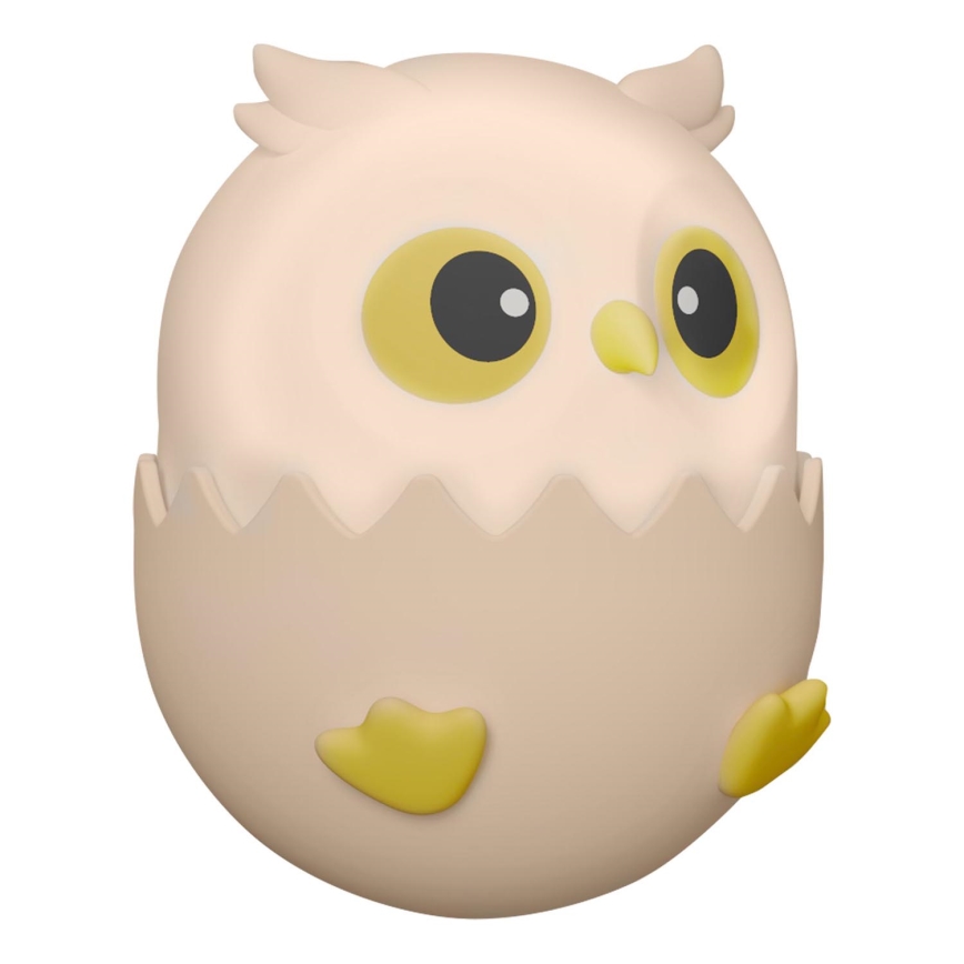 LED-RGBW- Dimmbar für Kinder Touch Leuchte OWL LED/1W/5V USB 1200 mAh Eule rosa