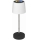 LED RGBW dimmbar, mit Touch-Bedienung, wiederaufladbare Outdoor-Tischlampe LED/2W/5V IP44 1200 mAh grau