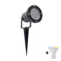 LED RGBW dimmbare Außenleuchte BLAKE 1xGU10/4,8W/230V IP65 + Fernbedienung