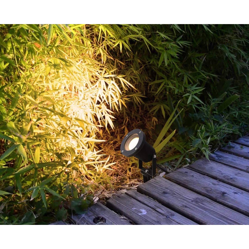 LED RGBW dimmbare Außenleuchte BLAKE 1xGU10/4,8W/230V IP65 + Fernbedienung