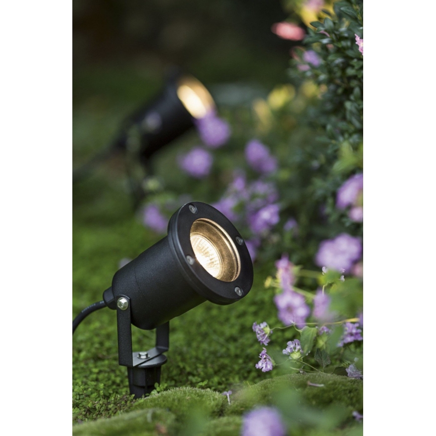 LED RGBW dimmbare Außenleuchte BLAKE 1xGU10/4,8W/230V IP65 + Fernbedienung