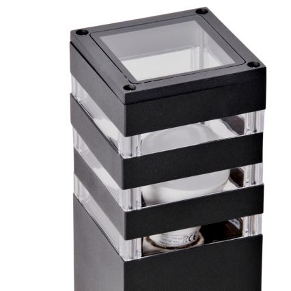 LED RGBW dimmbare Außenleuchte TEKSAS 1xE27/12W/230V 2700-6500K Wi-Fi 44 cm IP44 Anthrazit