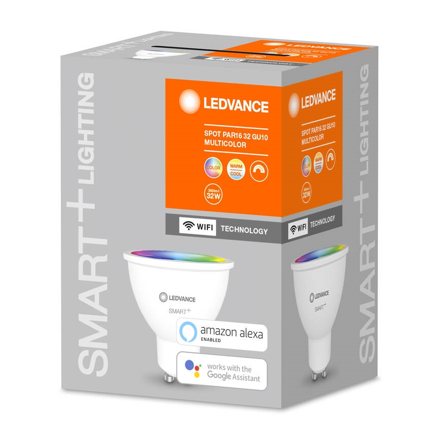 LED RGBW Dimmbare Glühbirne SMART+ GU10/5W/230V 2700K-6500K Wi-Fi - Ledvance
