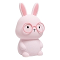 LED RGBW Dimmbare Kinder-Leuchte mit Touch-Funktion FLORKA LED/1W/5V USB 1200 mAh Hase rosa
