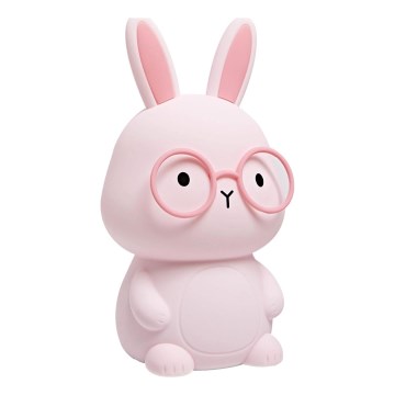 LED RGBW Dimmbare Kinder-Leuchte mit Touch-Funktion FLORKA LED/1W/5V USB 1200 mAh Hase rosa