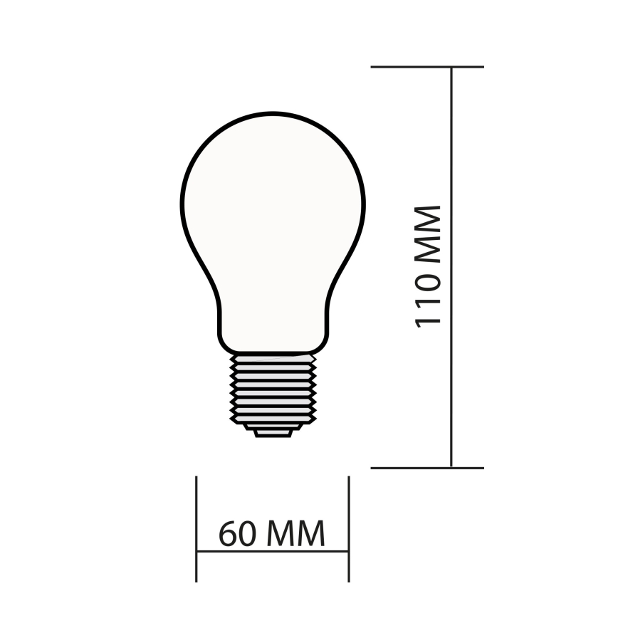 LED RGBW Dimmable Smart-Glühbirne A60 E27/8,5W/230V 4000K mit Fernbedienung