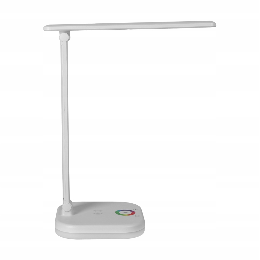 LED RGBW dimmbare Tischlampe mit kabellosem Laden LED/7W/5V USB weiß