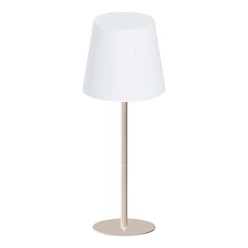 LED RGBW dimmbare Touch-Tischleuchte für den Außenbereich LUCIA LED/2W/5V 1800/2700/6500K 3600 mAh IP44 beige
