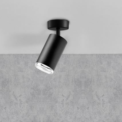 LED RGBW dimmbarer Badezimmer-Spot TURYN 1xGU10/4,8W/230V 3000K IP44 schwarz + Fernbedienung