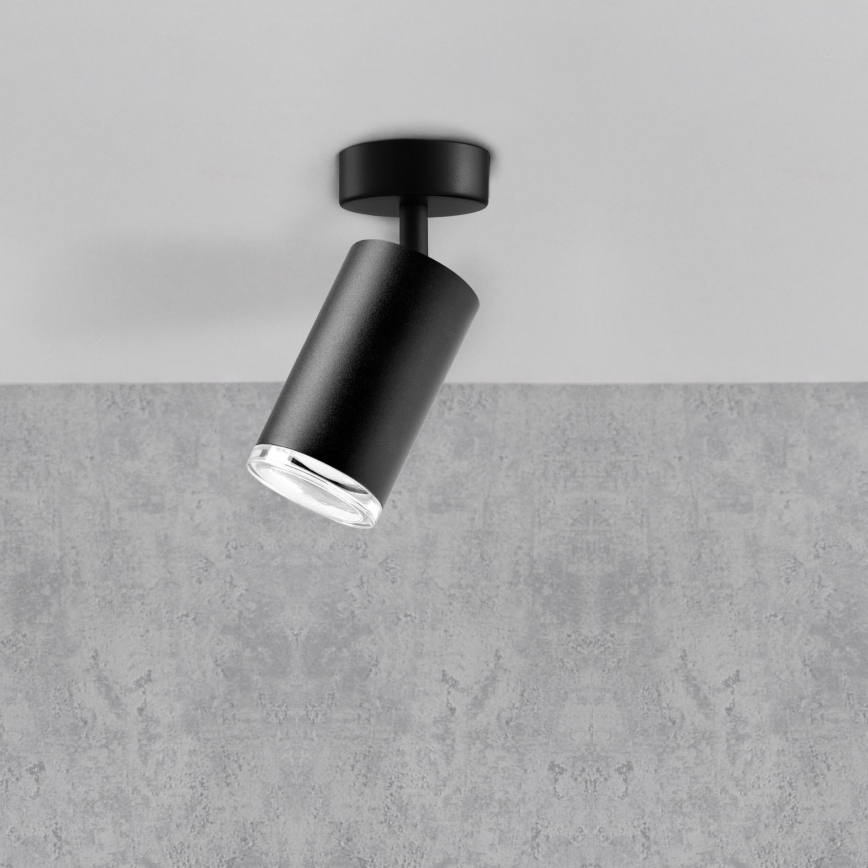 LED RGBW dimmbarer Badezimmer-Spot TURYN 1xGU10/6W/230V 3000K IP44 schwarz + Fernbedienung