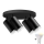 LED RGBW dimmbarer Badezimmer-Spot TURYN 4xGU10/4,8W/230V 3000K IP44 schwarz + Fernbedienung