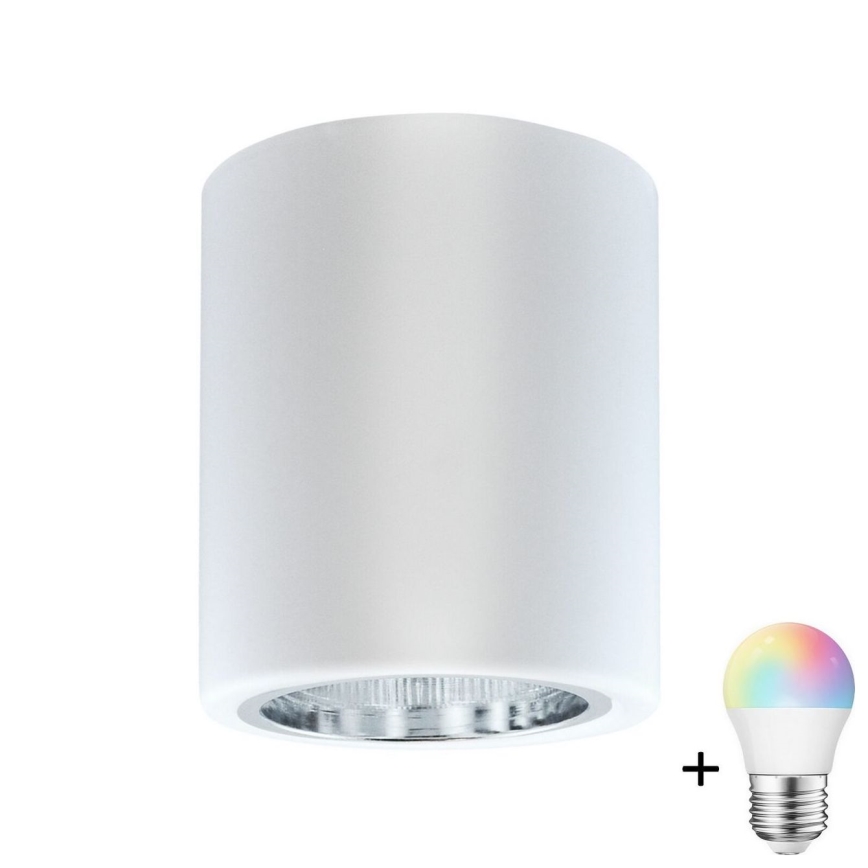 LED RGBW dimmbarer Einbaustrahler JUPITER 1xE27/6,5W/230V 2700-6500K Wi-Fi Ø 9,8 cm weiß