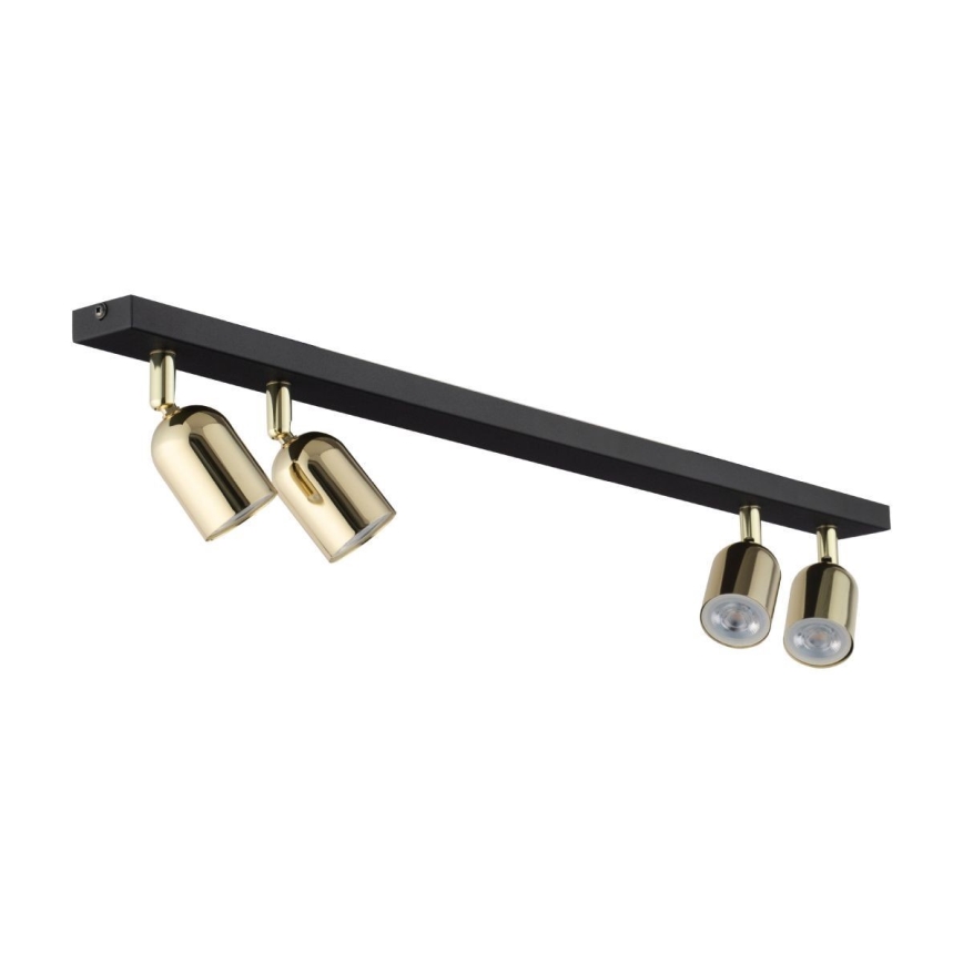 LED RGBW dimmbarer Einbaustrahler TOP 4xGU10/6,5W/230V 2700-6500K schwarz/gold