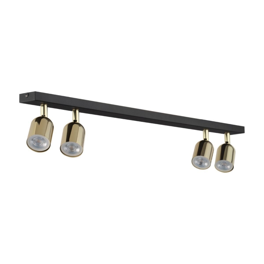LED RGBW dimmbarer Einbaustrahler TOP 4xGU10/6,5W/230V 2700-6500K schwarz/gold