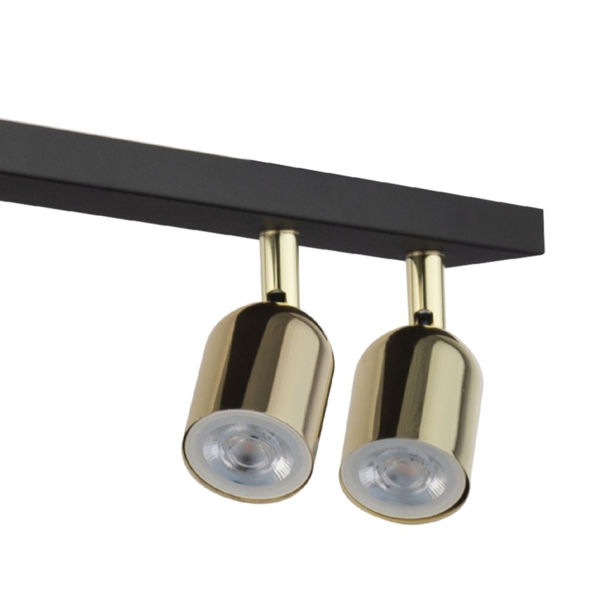 LED RGBW dimmbarer Einbaustrahler TOP 4xGU10/6,5W/230V 2700-6500K schwarz/gold