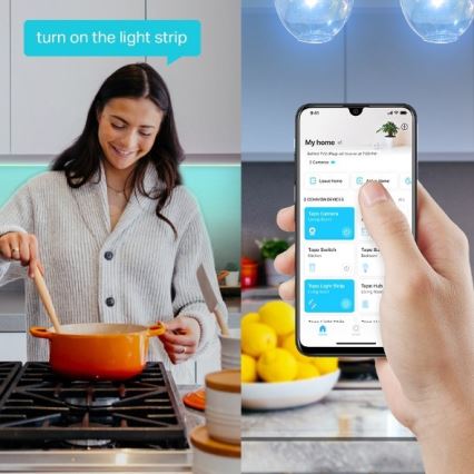 LED RGBW dimmbarer LED-Streifen 5 m LED/20,5W/230V WLAN