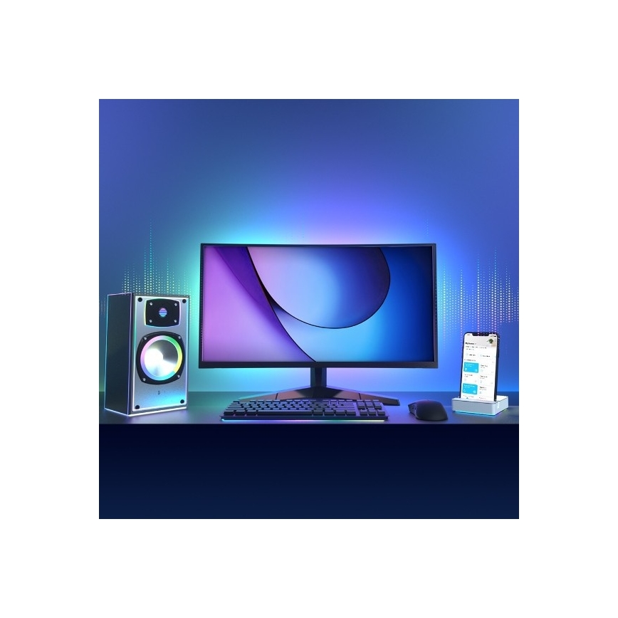 LED RGBW dimmbarer LED-Streifen 5 m LED/20,5W/230V WLAN