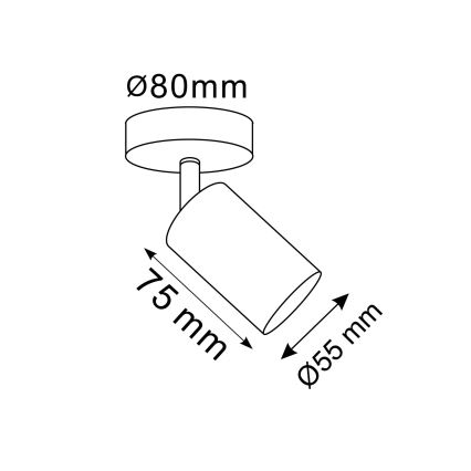 Faretto da parete LED RGBW dimmerabile GOLDI 1xGU10/6W/230V 3000K dorato + telecomando
