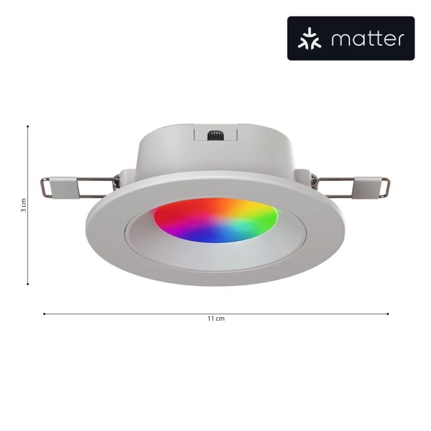 Nanoleaf - LED RGBW Lampada da incasso dimmerabile ESSENTIALS LED/6W/230V 2700-6500K CRI 90 Wi-Fi
