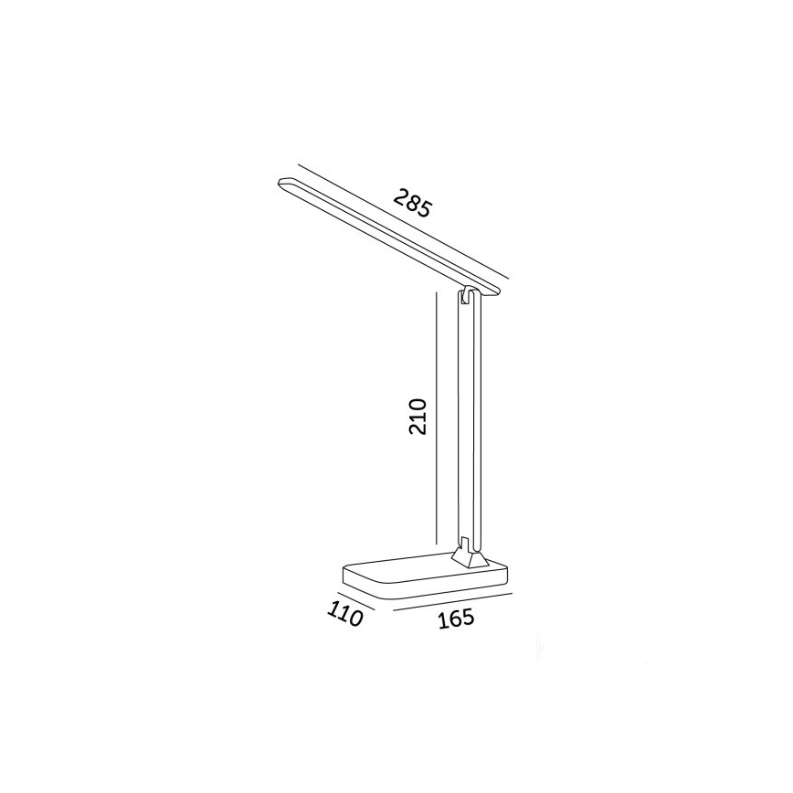 LED RGBW Lampada da tavolo dimmerabile NOBLITE LED/7W/5V 3000/4000/6500K nero