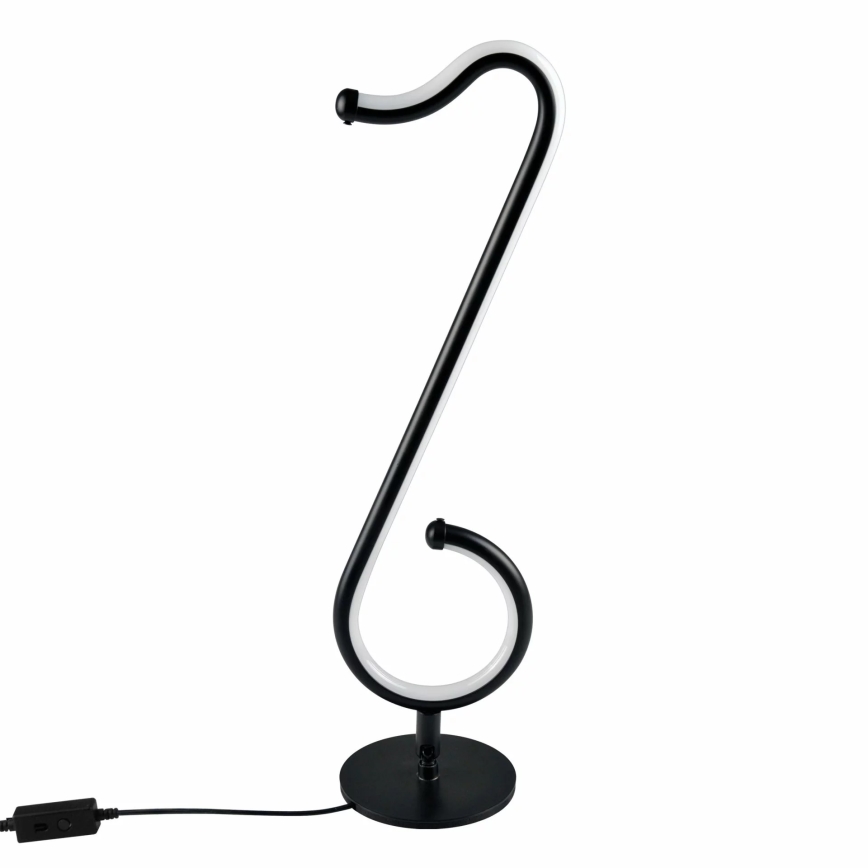 LED RGBW Lampada da tavolo dimmerabile NUTKA LED/15W/5V nero + telecomando